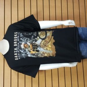 Garth Brooks Tour Shirt Men’s 2XL 2014–15 Concert Tee Black Graphic